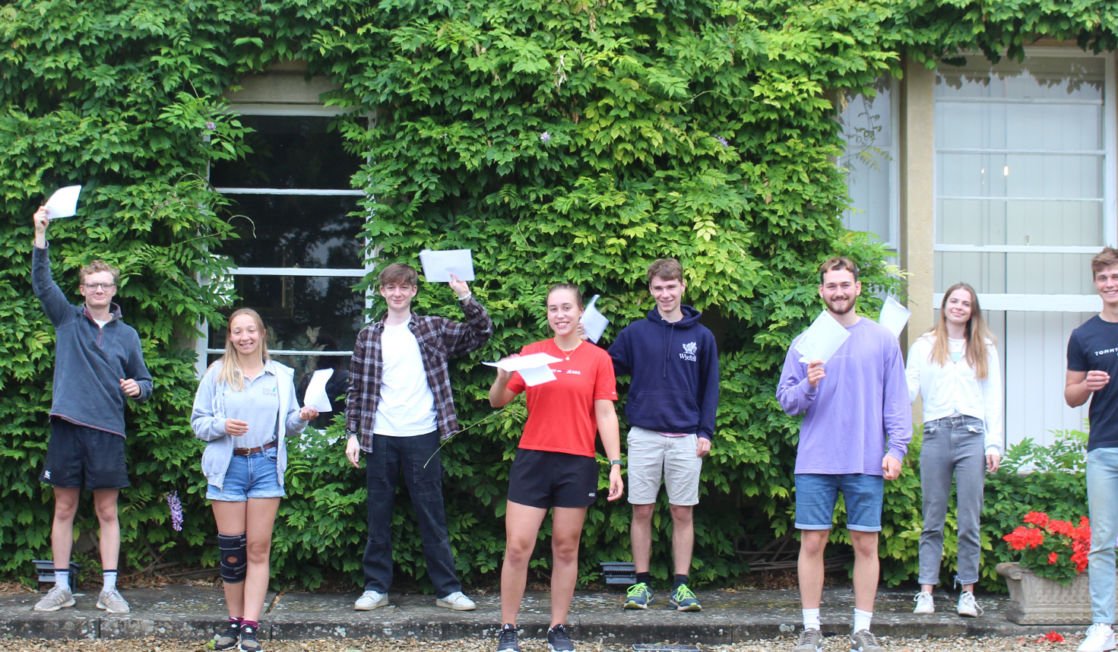 wycliffe students holding their GCSE results