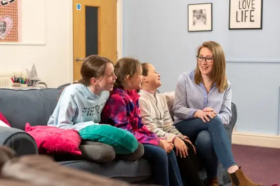 Wycliffe students in lounge room